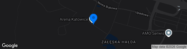 Map showing Arena Katowice