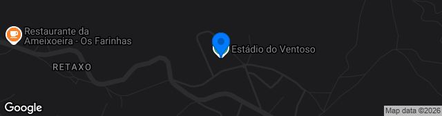 Map showing Estádio do Ventoso