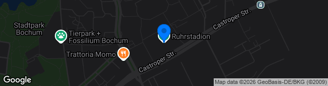 Map showing Nebenplatz Ruhrstadion