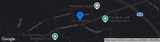 Map showing Göttelborn Kunstrasen