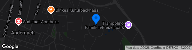 Map showing Andernach Stadion