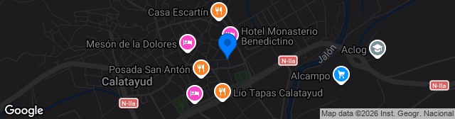 Map showing Estadio Municipal de San Íñigo