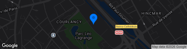 Map showing Stade Auguste-Delaune