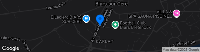 Map showing Stade Municipal 1
