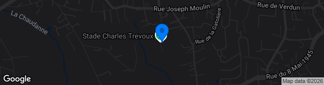 Map showing Stade Charles Trevoux