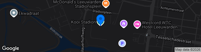 Map showing Kooi Stadion