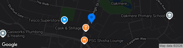 Map showing The Lantern Stadium