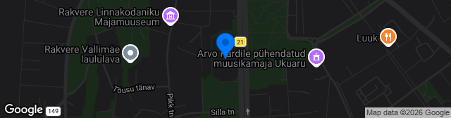 Map showing Rakvere linnastaadion