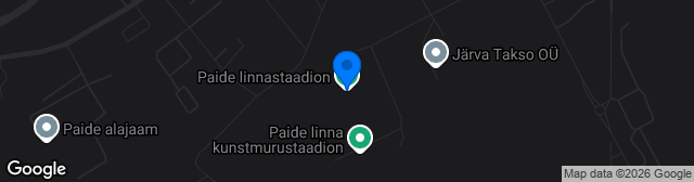 Map showing Paide linnastaadion