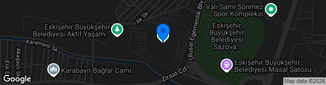 Map showing Yeni Eskişehir Stadyumu