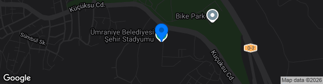 Map showing Ümraniye Hekimbaşı Şehir Stadyumu