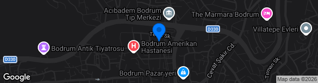 Map showing Bodrum İlçe Stadı