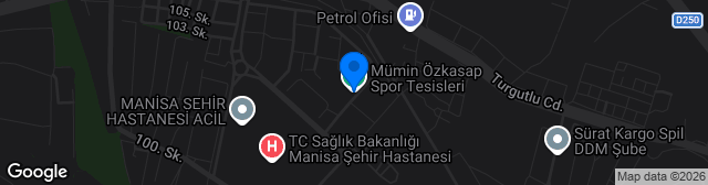 Map showing Mümin Özkasap Spor Tesisleri