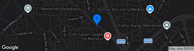 Map showing Menemen Şehir Stadı