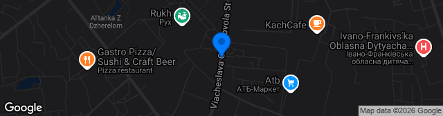Map showing Miskyi Tsentral'nyi Stadion Rukh