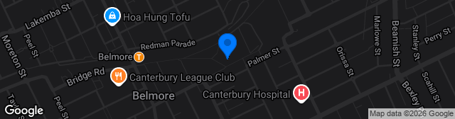 Map showing Belmore Sports Ground