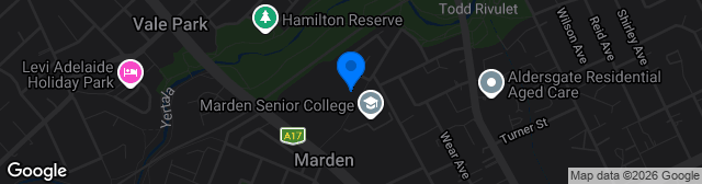 Map showing Marden Sports Complex