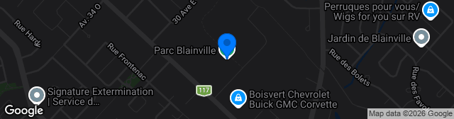 Map showing Parc Blainville