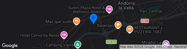 Map showing Estadi Nacional