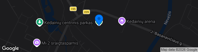 Map showing Kėdainių miesto stadionas