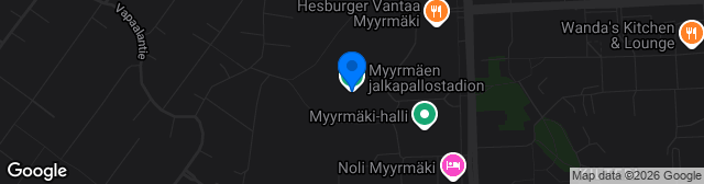 Map showing Myyrmäen jalkapallostadion