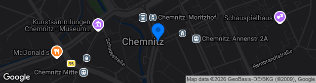 Map showing Stadion Chemnitz