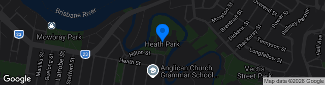 Map showing Heath Park