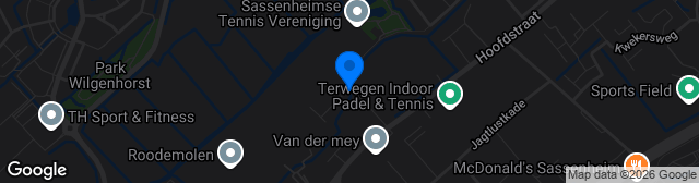 Map showing Sportpark De Roodemolen