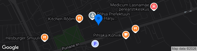 Map showing Lasnamäe Kergejõustikuhalli kunstmuruväljak
