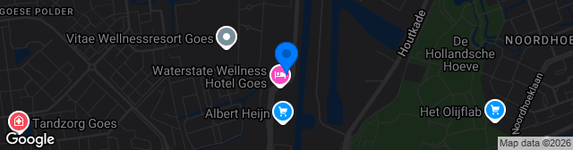 Map showing Sportpark Het Schenge (vv GOES)