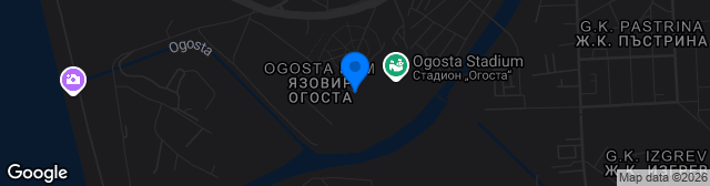 Map showing Stadion Ogosta