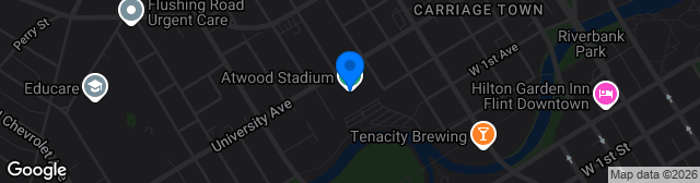 Map showing Atwood Stadium