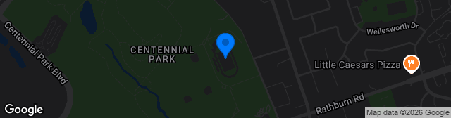 Map showing Centennial Park Stadium