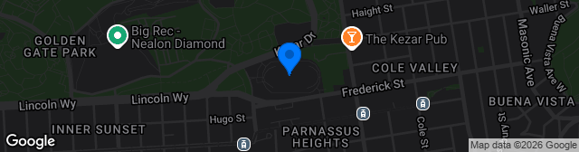 Map showing Kezar Stadium