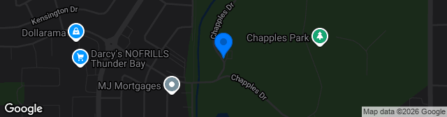 Map showing Chapples Park Stadium