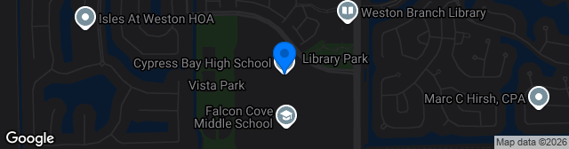 Map showing Cypress Bay High School