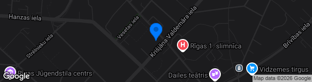Map showing Rīgas 49. vidusskolas sporta komplekss