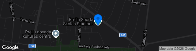 Map showing Preiļu stadions