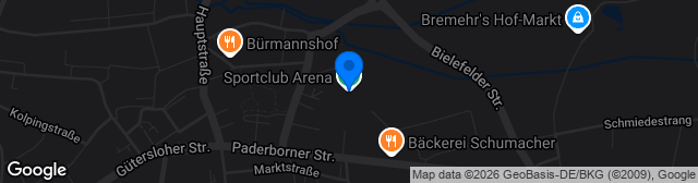Map showing SPORTCLUB Arena