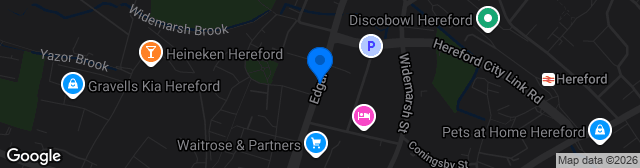 Map showing Edgar Street Athletic Ground