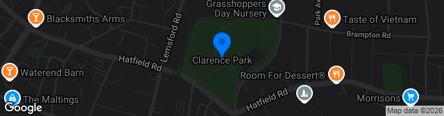 Map showing Clarence Park