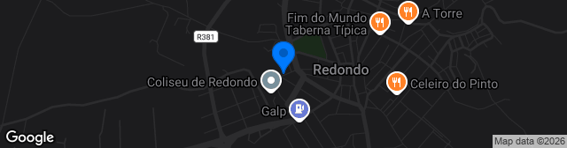 Map showing Parque de Jogos do Calvário