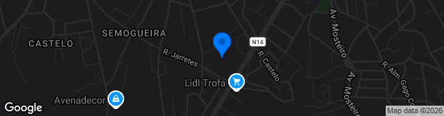 Map showing Estádio do Clube Desportivo Trofense