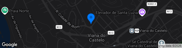 Map showing Estádio Dr. José de Matos