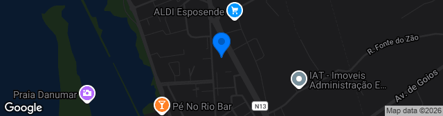 Map showing Estádio Padre Sá Pereira