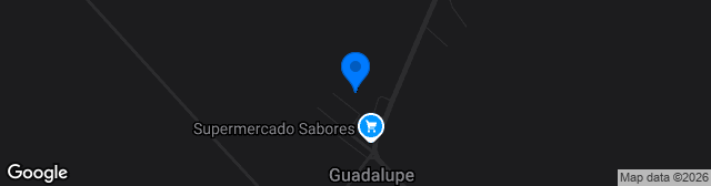 Map showing Campo de Jogos de Guadalupe