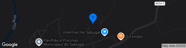 Map showing Estádio Municipal do Sabugal