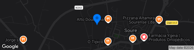 Map showing Campo Dr. António Coelho Rodrigues