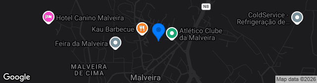 Map showing Estádio das Seixas