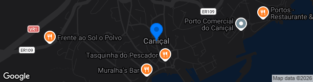 Map showing Campo de Futebol do Caniçal